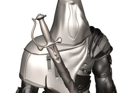 Man Assassin Fighter 3D model