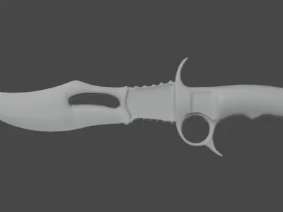 knife with handle Free 3D model