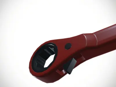 Slogging Spanner Low-poly 3D model