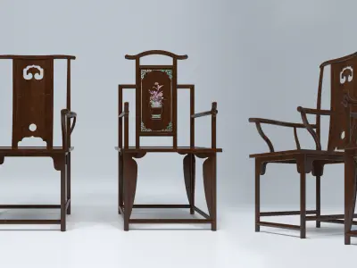 MING CHAIRS 3D model