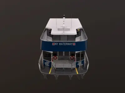New York East River Ferry Boat 3D model