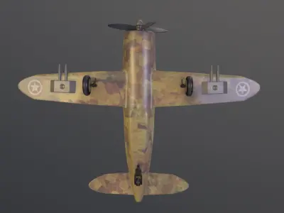 War plane 3D model purchase