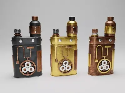 Steampunk Lighter 3D model