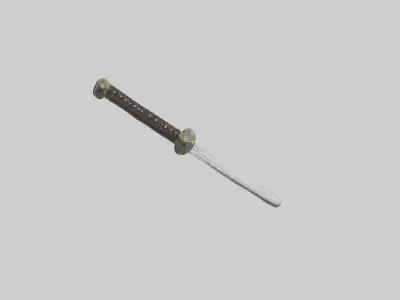Trainingsword Model Low-poly 3D model