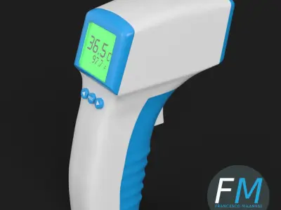 Forehead thermometer 3D model