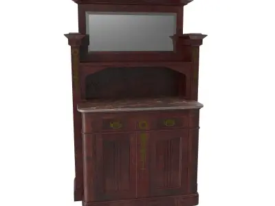 Cabinet Art Nouveau 3D model