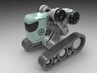 Tread Bot 2 0 3D print model