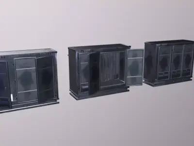 Freezer Low-poly 3D model purchase