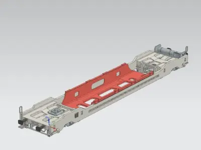 H0 1-87 scale Cargobeamer Sdkmss wagen 3D print model