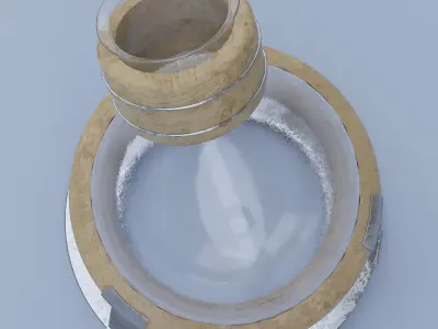 Glass Decanter 3D model