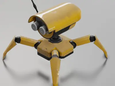 Spider Drone Low-poly 3D model purchase