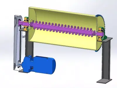 rotary mixer 3D model
