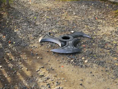 Shuriken metal symbol 3D model
