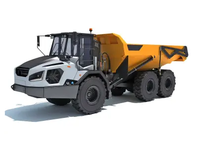 Articulated Mining Truck 3D model buy