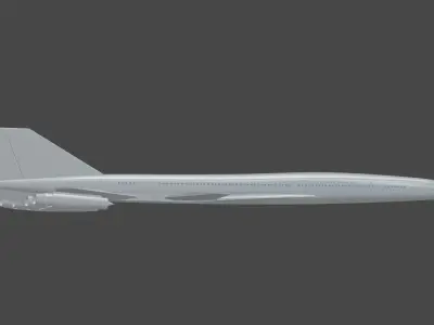 boing2707 3D print model