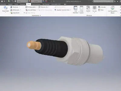 Spark Plug 3D Model 3D model