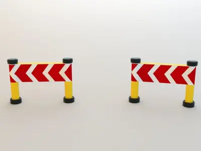 Lego stop signs Free 3D model