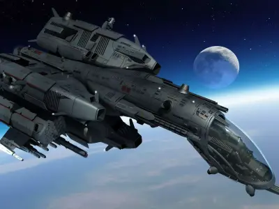 Dragonfly Robotic Fighter Drone 3D model