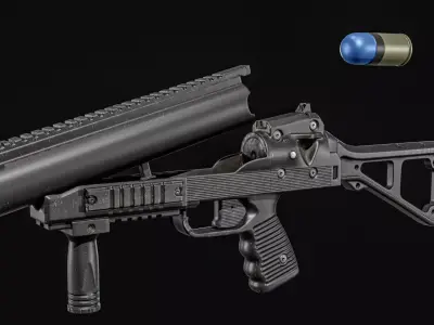  BT GL06 Grenade Launcher Low-poly 3D model