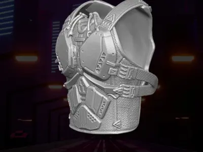 Cyber Vest 3D printable File for Action Figures 3D print model