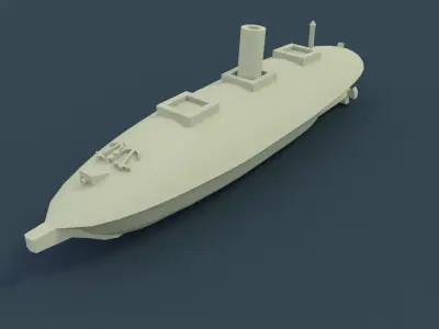 CSS Manassas 1861 3D print model