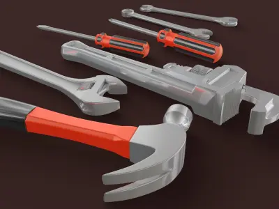 Tools Set 3D model