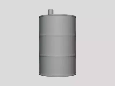 Oil Can - Geometry Only No Textures No Materials 3D model