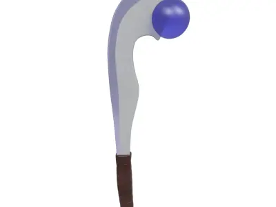 Sokka club 3D model Low-poly 3D model