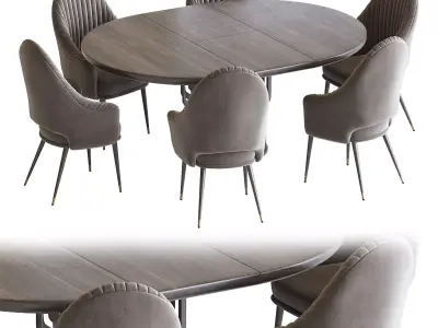 Chair Deephouse and Potocco Intreccio 3D model