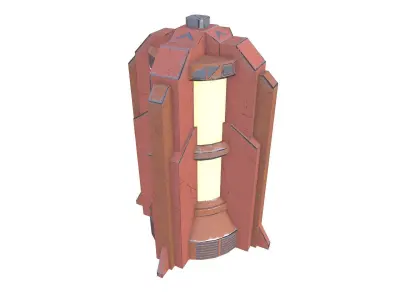 Generator 04 Low-poly 3D model
