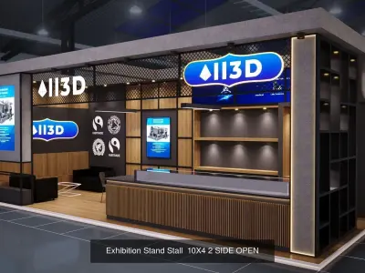 Exhibition Booth Collection  Corona 3D Model Pack purchase
