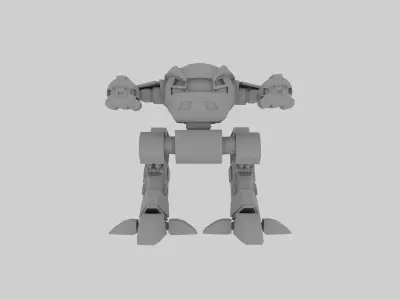 robot Low-poly 3D model 25