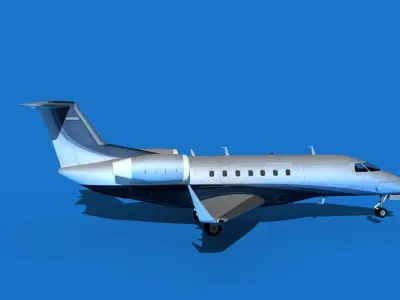 Embraer Praetor 600 V03 Low-poly 3D model