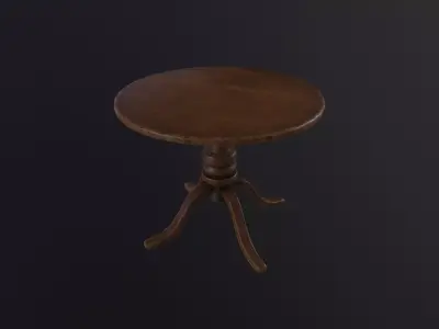 Table 3D Model Low-poly 3D model