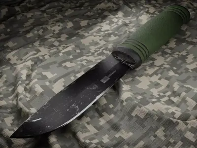 Knife Columbia 1758D Low-poly 3D model