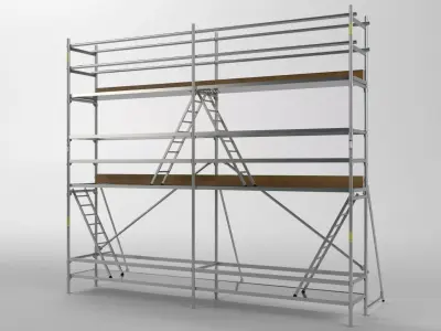 Scaffold tower 5 3D model