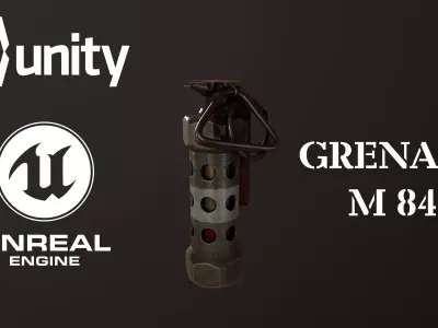 GRENADE M 84 Low-poly 3D model