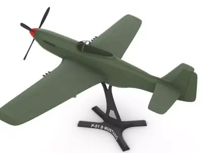 P51 D MUSTANG 3D print model