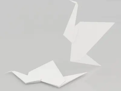 Origami Birds 3D model purchase