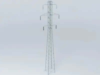 Electricity high voltage trellis  Free 3D model