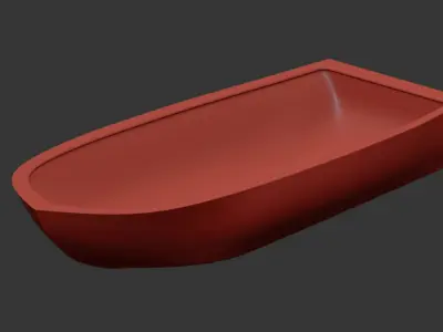 Simple Boat 3d Model Free 3D model