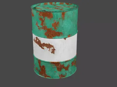 Old Barrel Free 3D model purchase