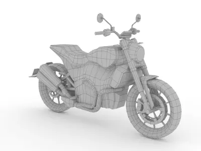 Indian FTR 1200  Low-poly 3D model
