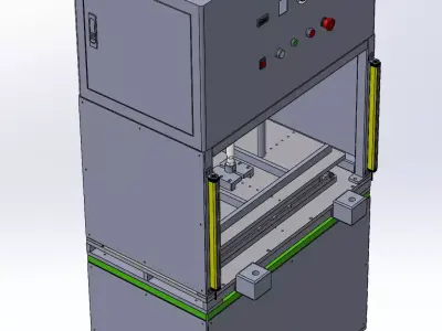 LCD TV screen laminating machine 3D model