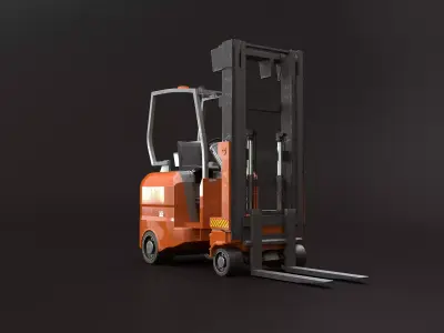 Articulated Electric Forklift 3D model