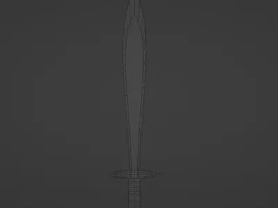 Low-poly Sword Free low-poly 3D model buy