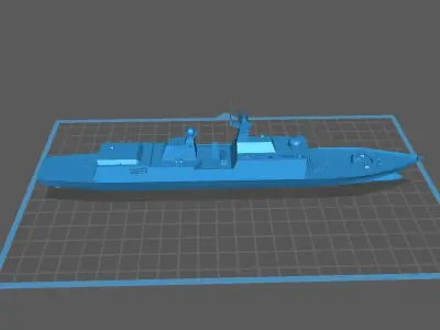 Type 055 destroyer Modern Day Warship 3D print model