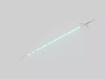 Mighty Sword Low-poly 3D model