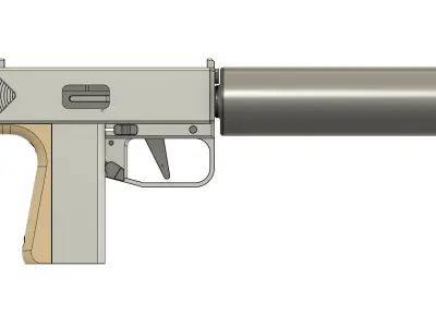LITTLE MACHINE GUN 3D model