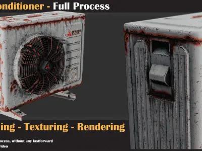 Air Conditioner - Full Tutorial   3D model